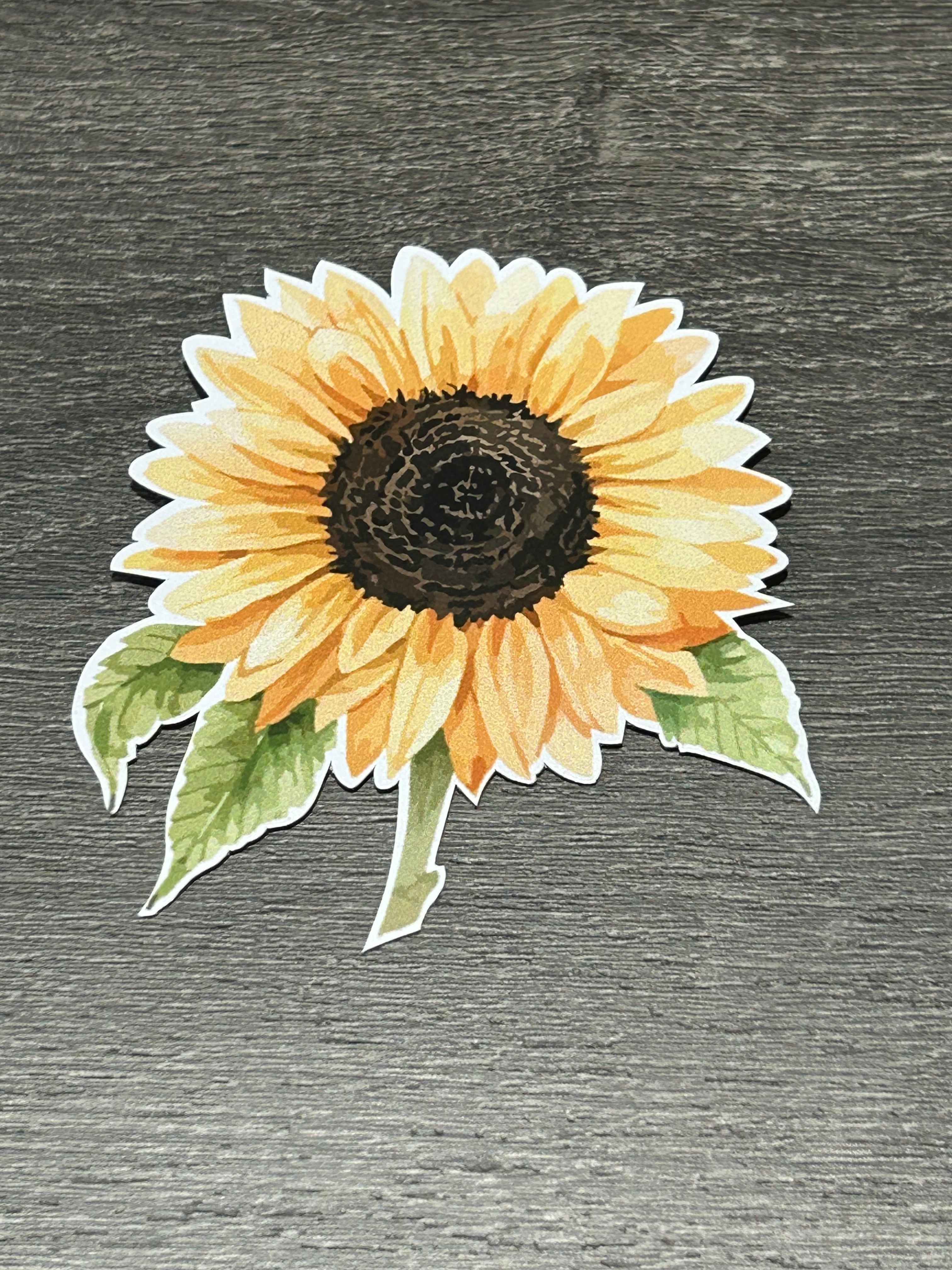 Watercolor Sunflower Sticker